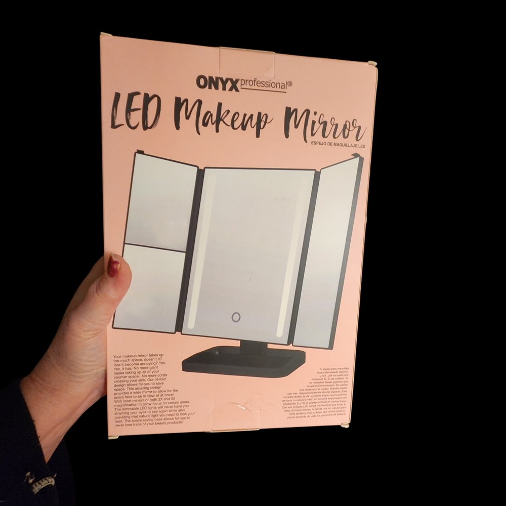 LED Makeup Mirror - Black■ New ■ No Offers 4 Less